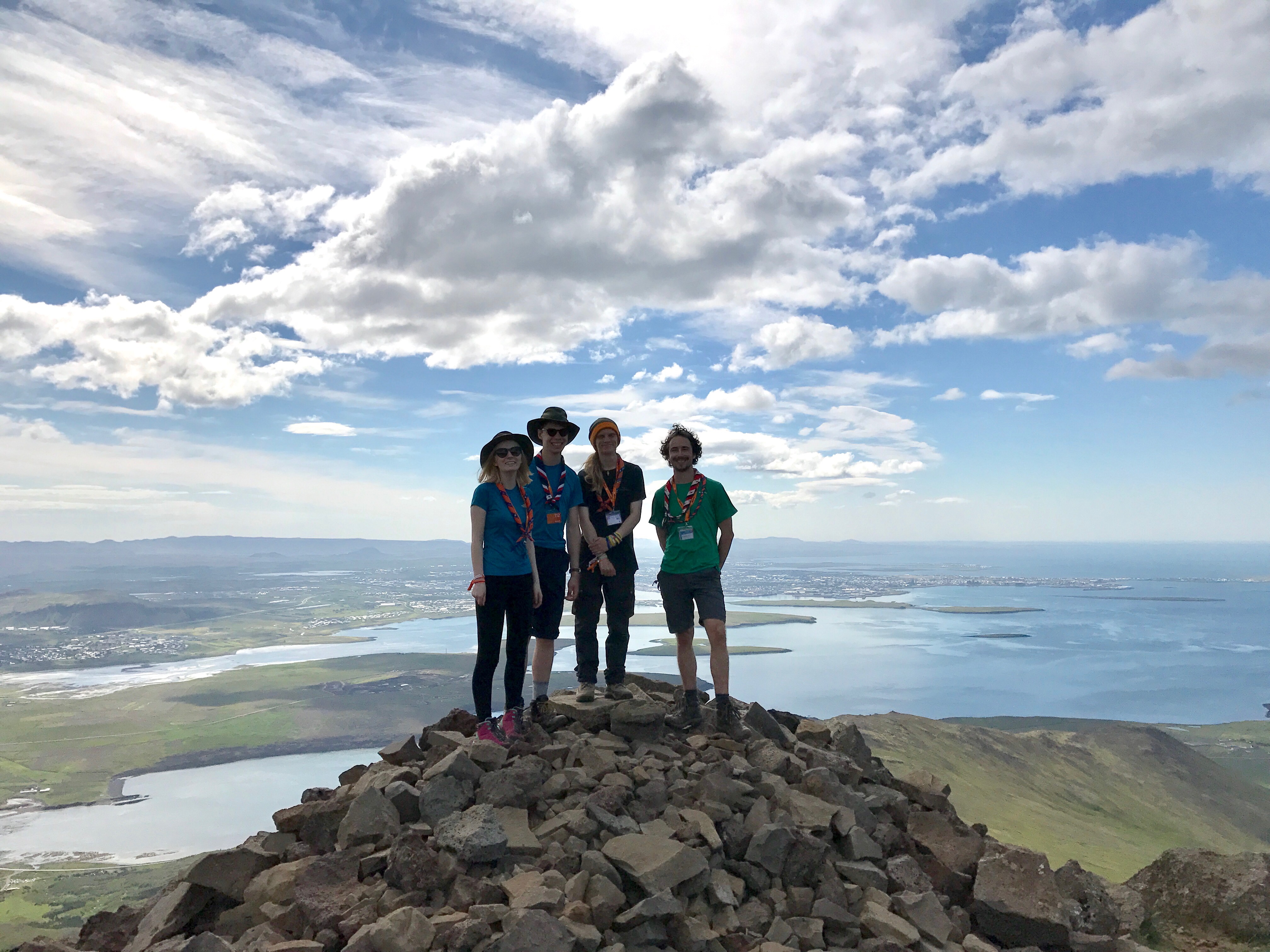 Four of us at the peak.